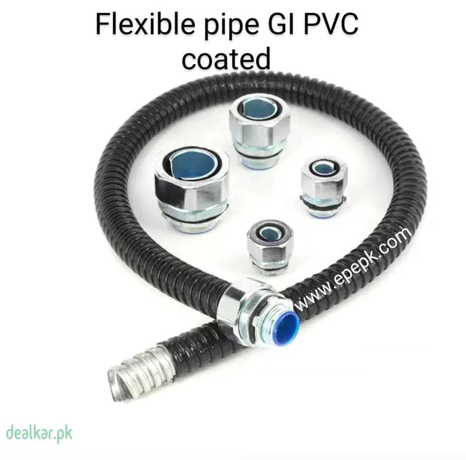 GI flexible Pipe pvc Coated, EMT Conduit, EMT Pipe fittings, Flexible