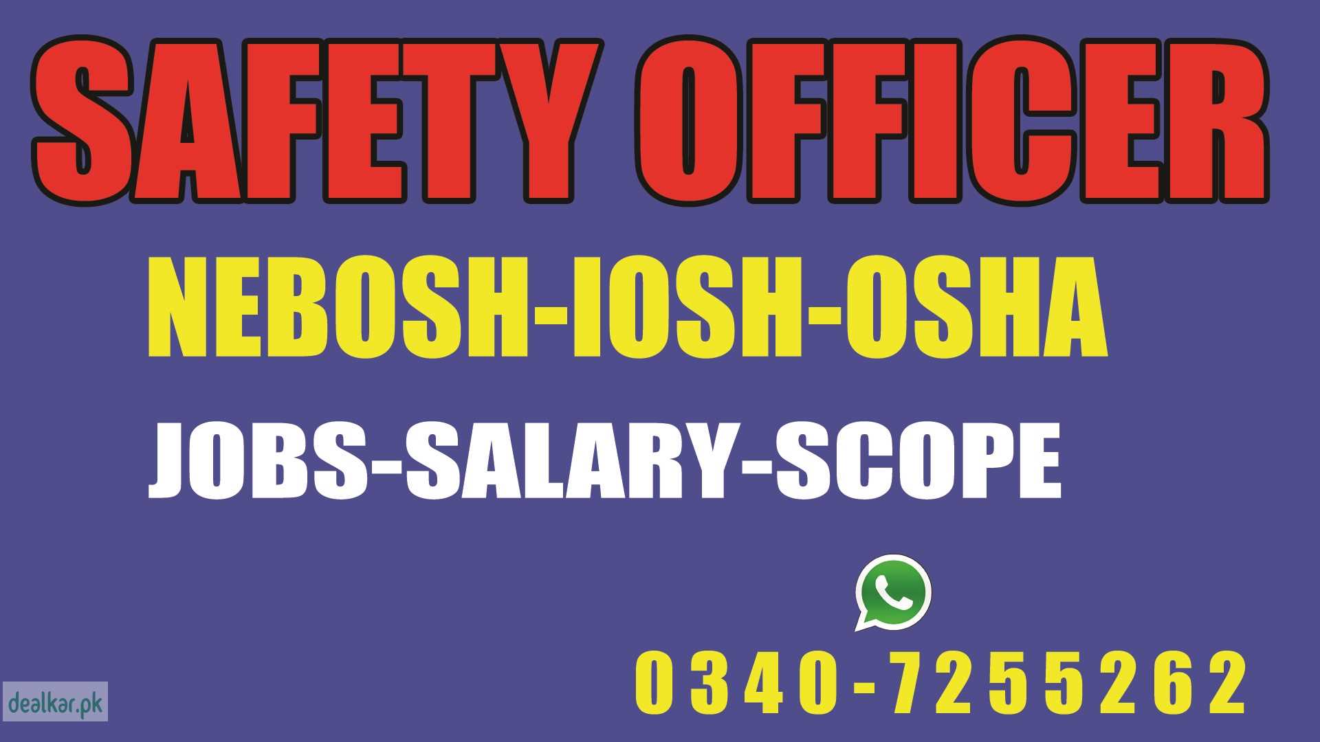 Safety Officer Diploma Course in Pakistan Education & Classes