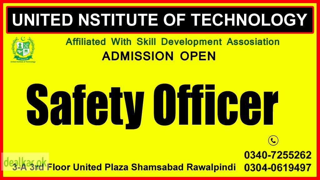 Safety Officer HSE Diploma Course in rawalpindi Islamabad Education